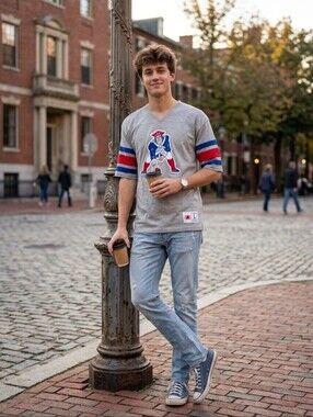Mitchell and Ness Youth New England Patriots Tshirt Size Small